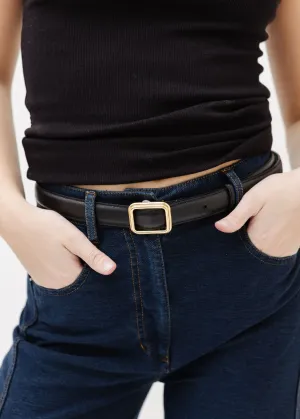 LIÉ Studio Georgia Wide Belt in Black