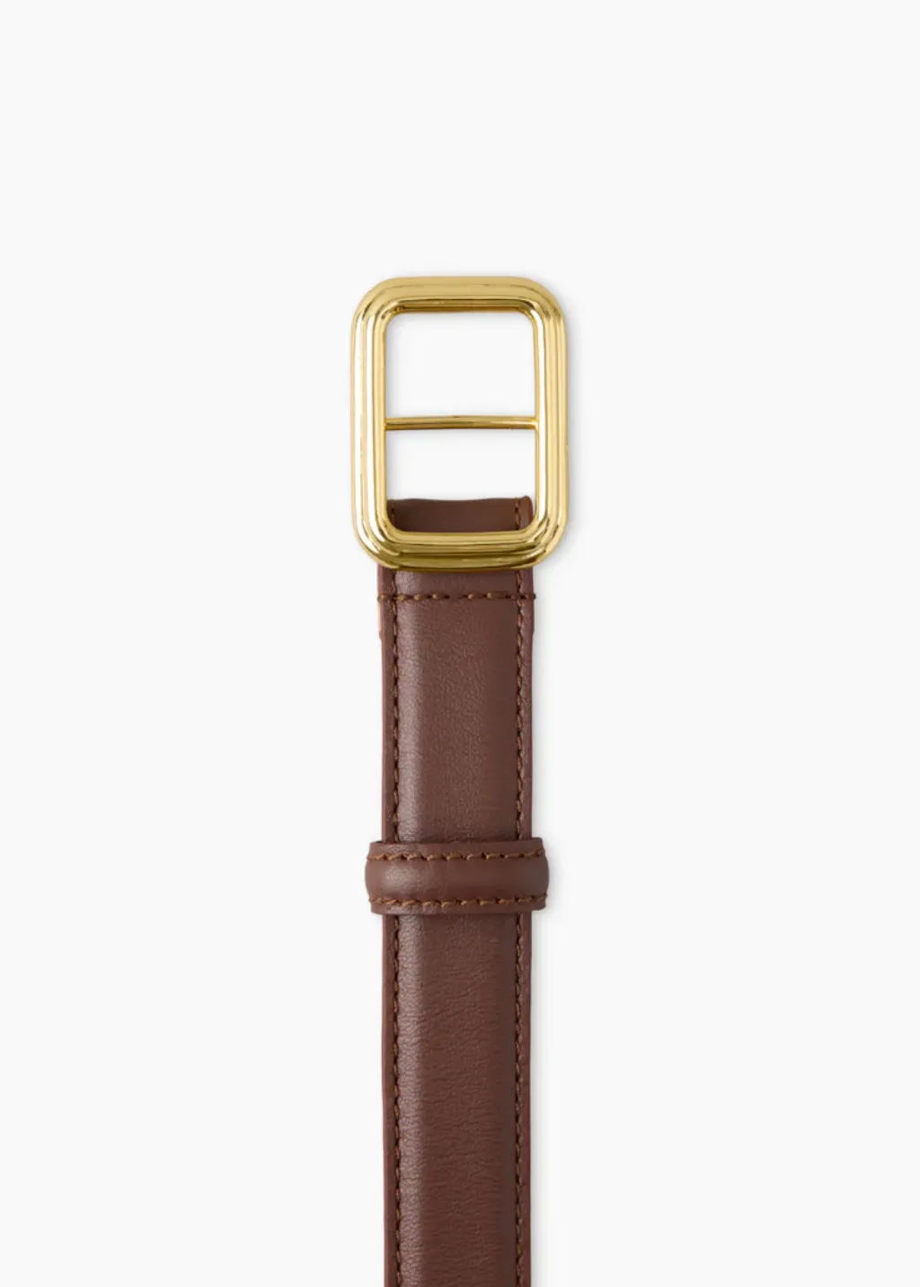 LIÉ Studio Georgia Wide Belt in Chocolate