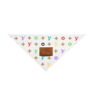 Light Furry Vuitton Pet Bandana