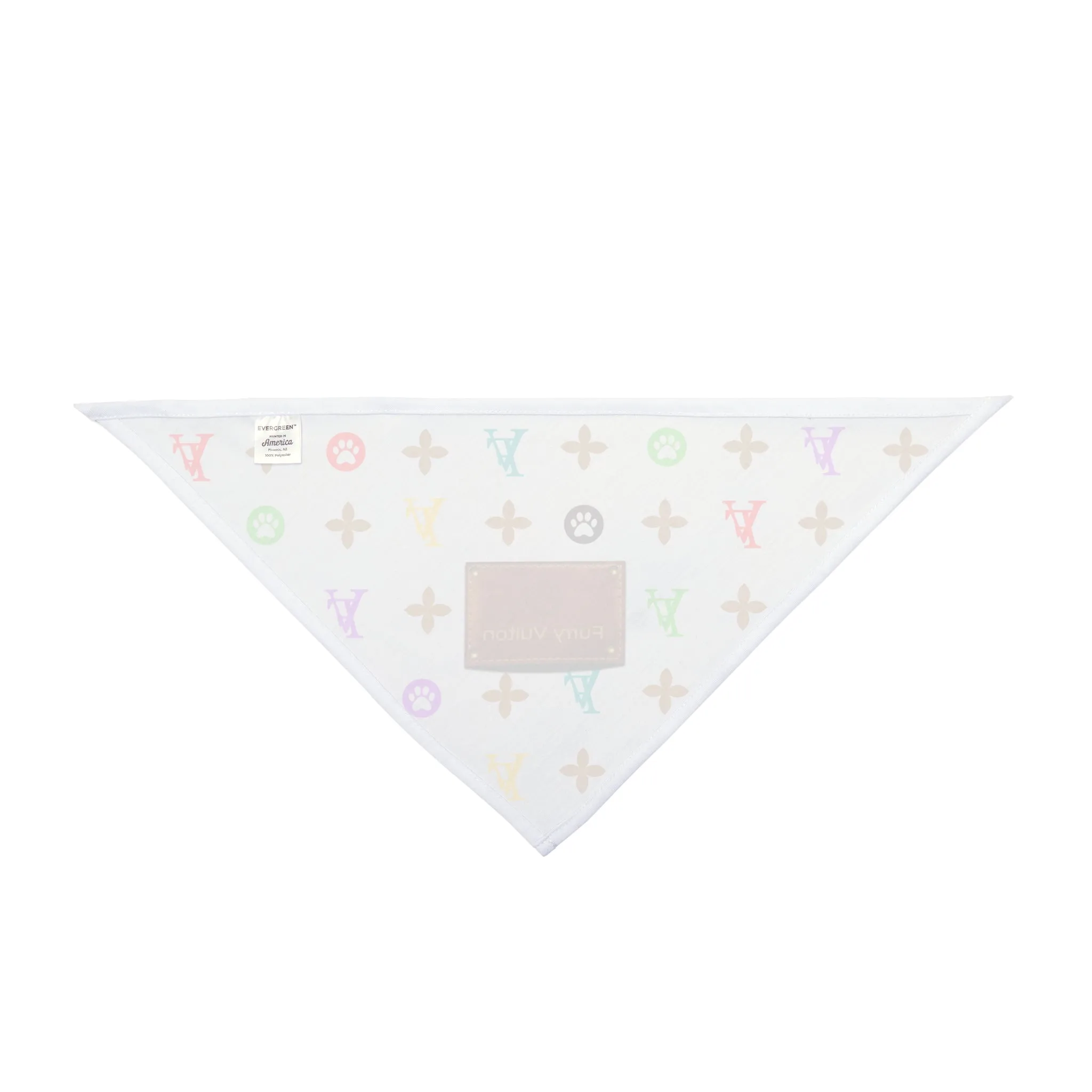 Light Furry Vuitton Pet Bandana