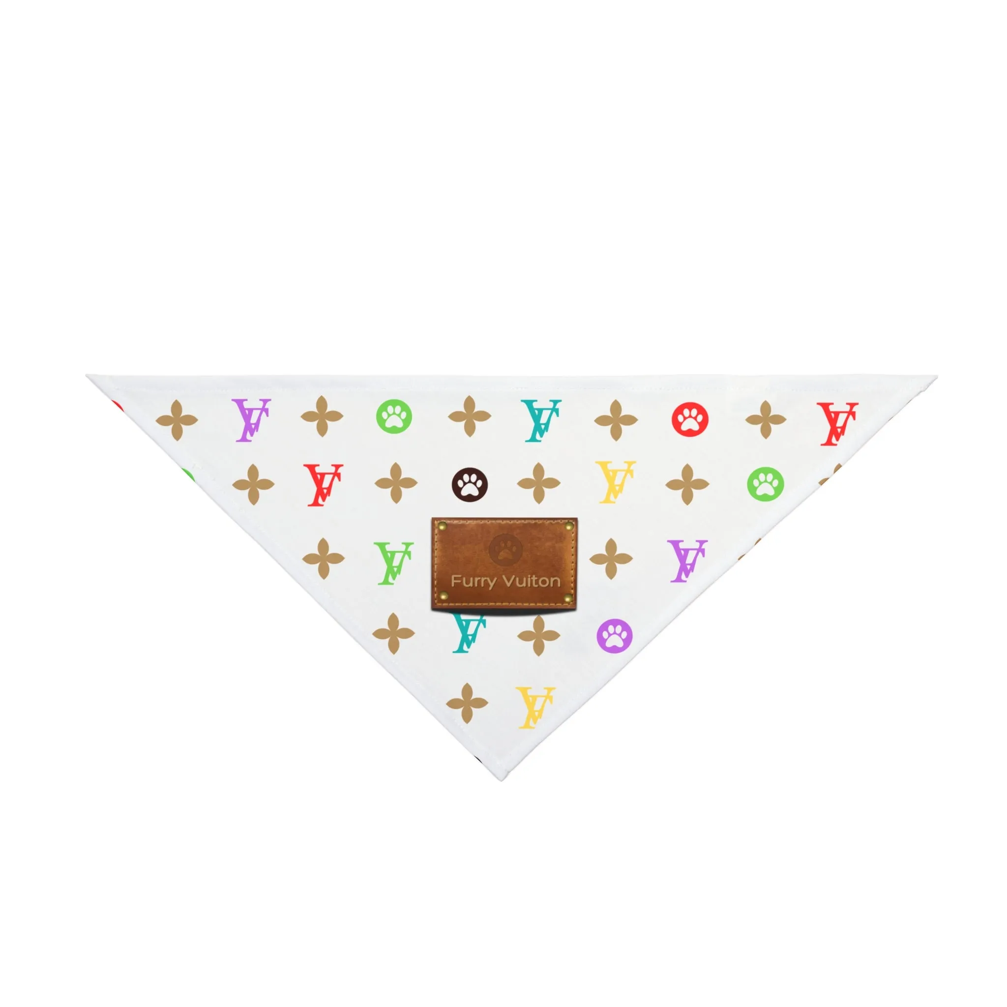 Light Furry Vuitton Pet Bandana