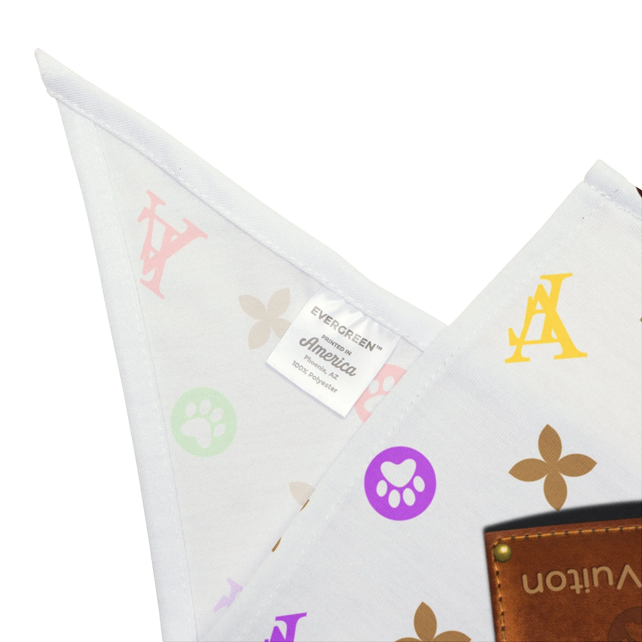 Light Furry Vuitton Pet Bandana
