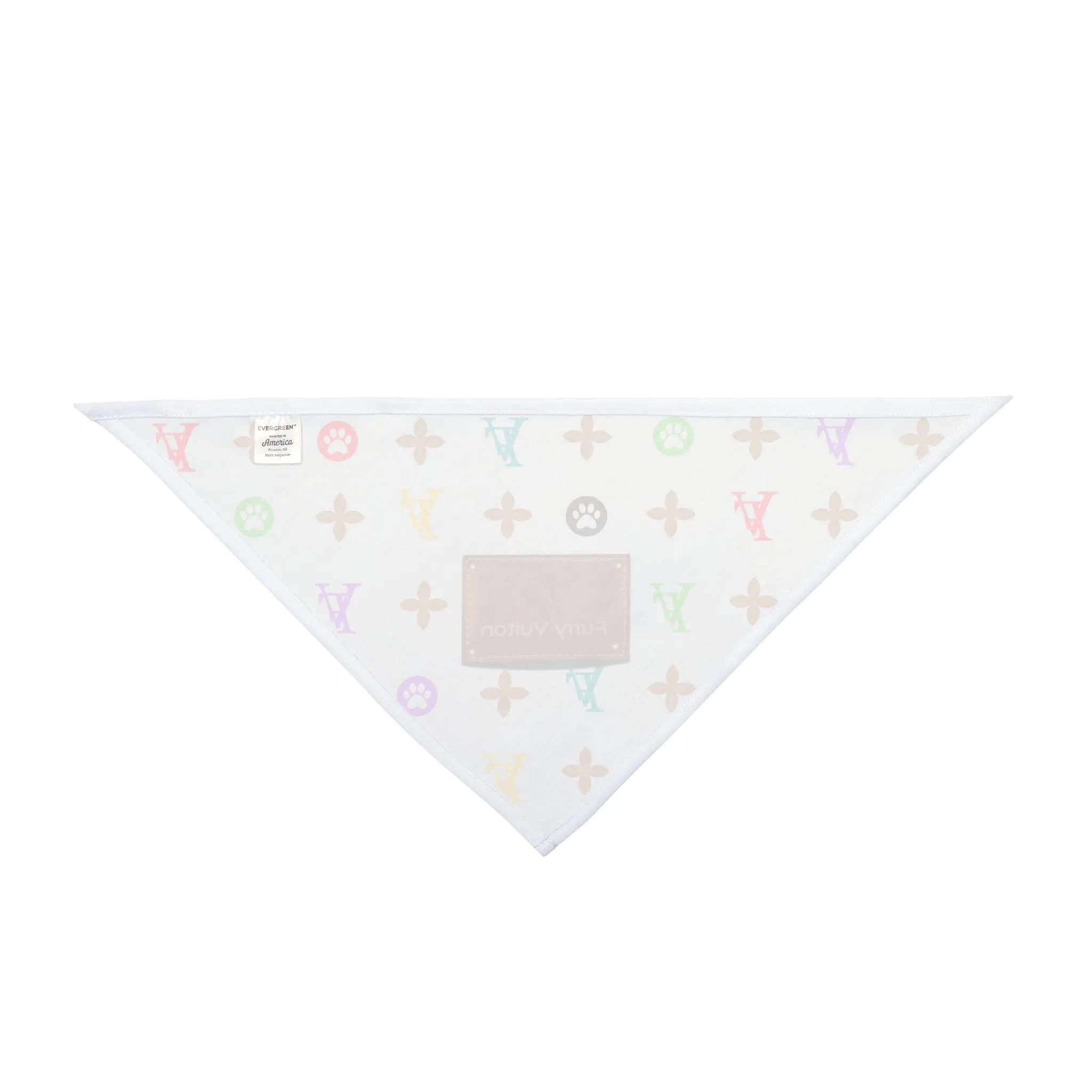 Light Furry Vuitton Pet Bandana