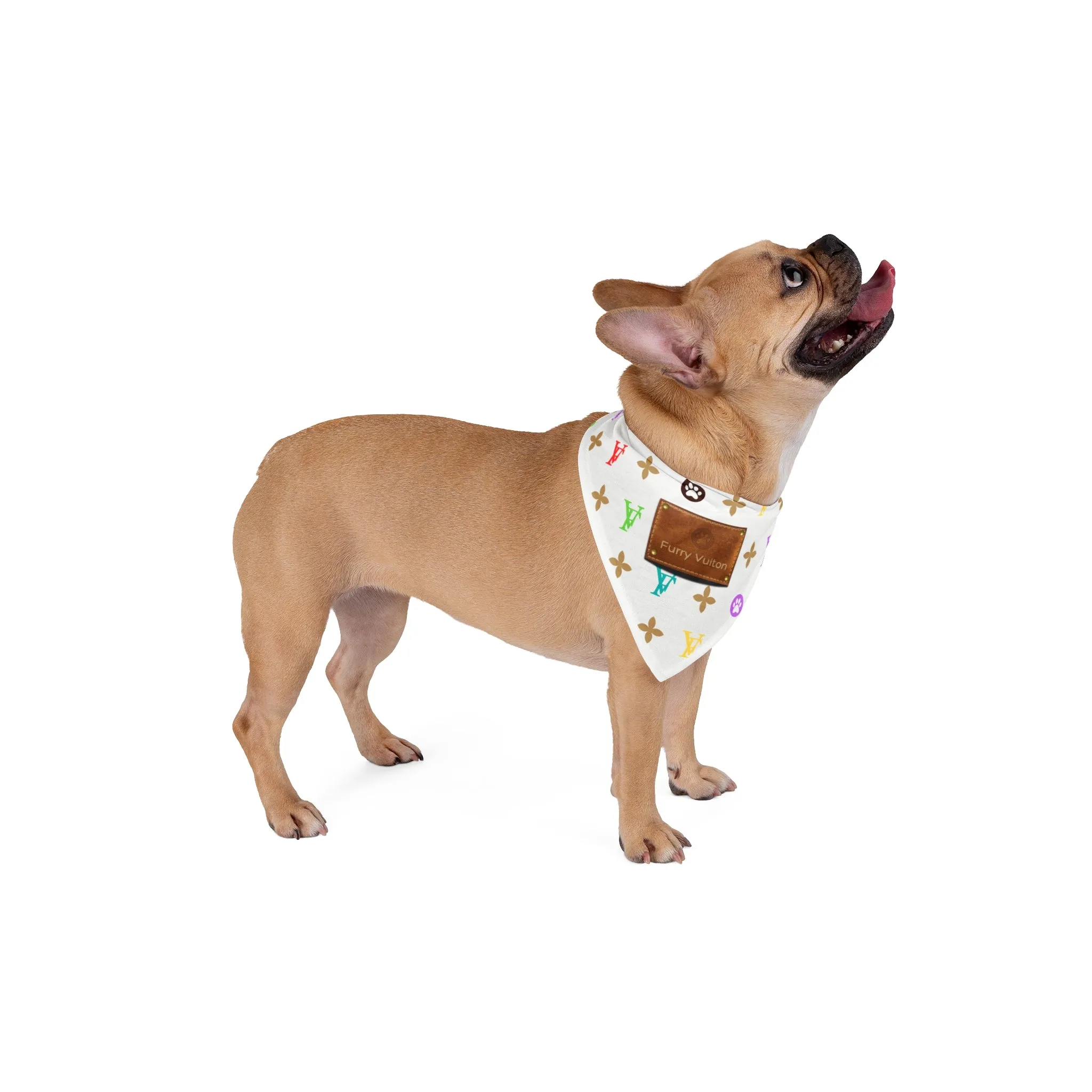 Light Furry Vuitton Pet Bandana