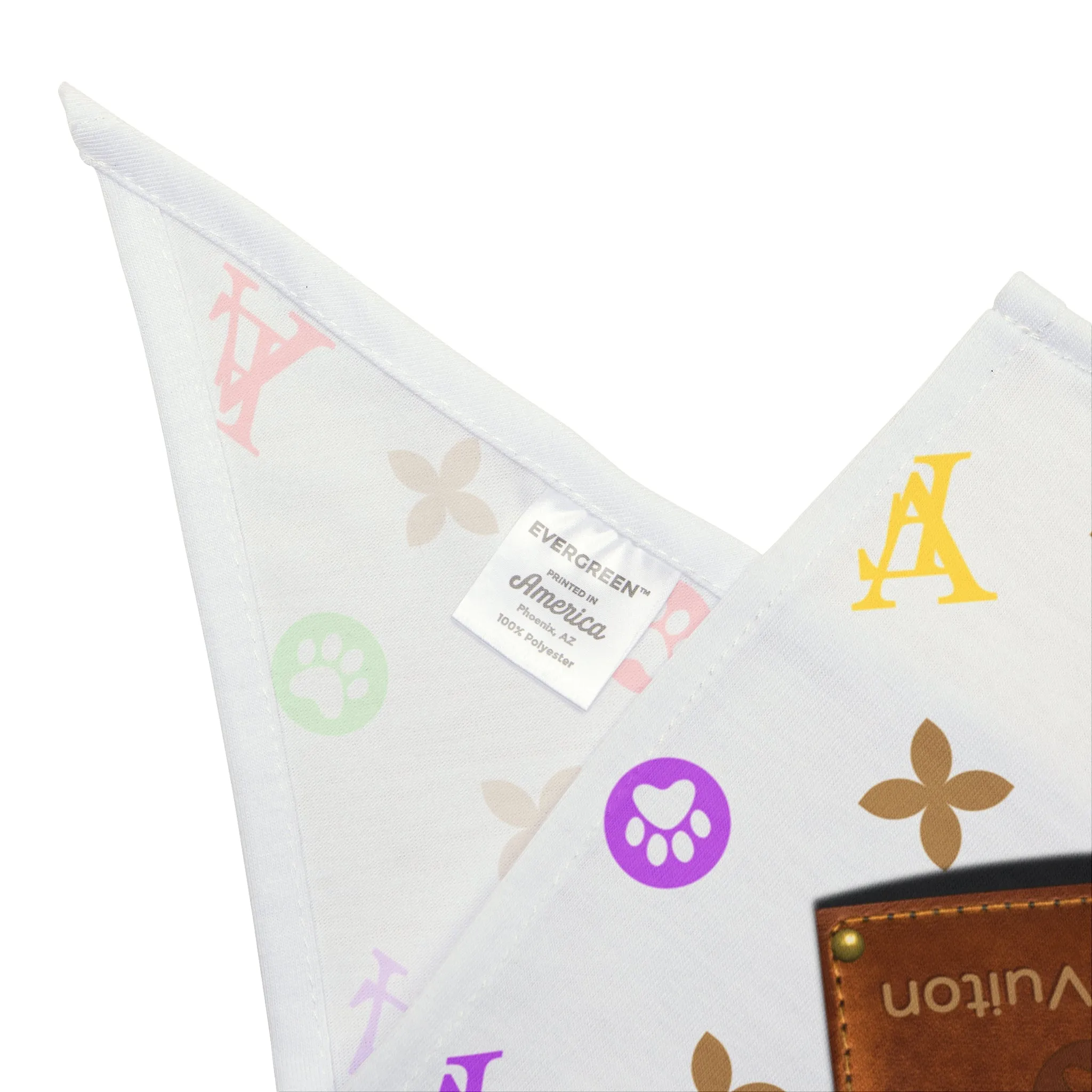 Light Furry Vuitton Pet Bandana