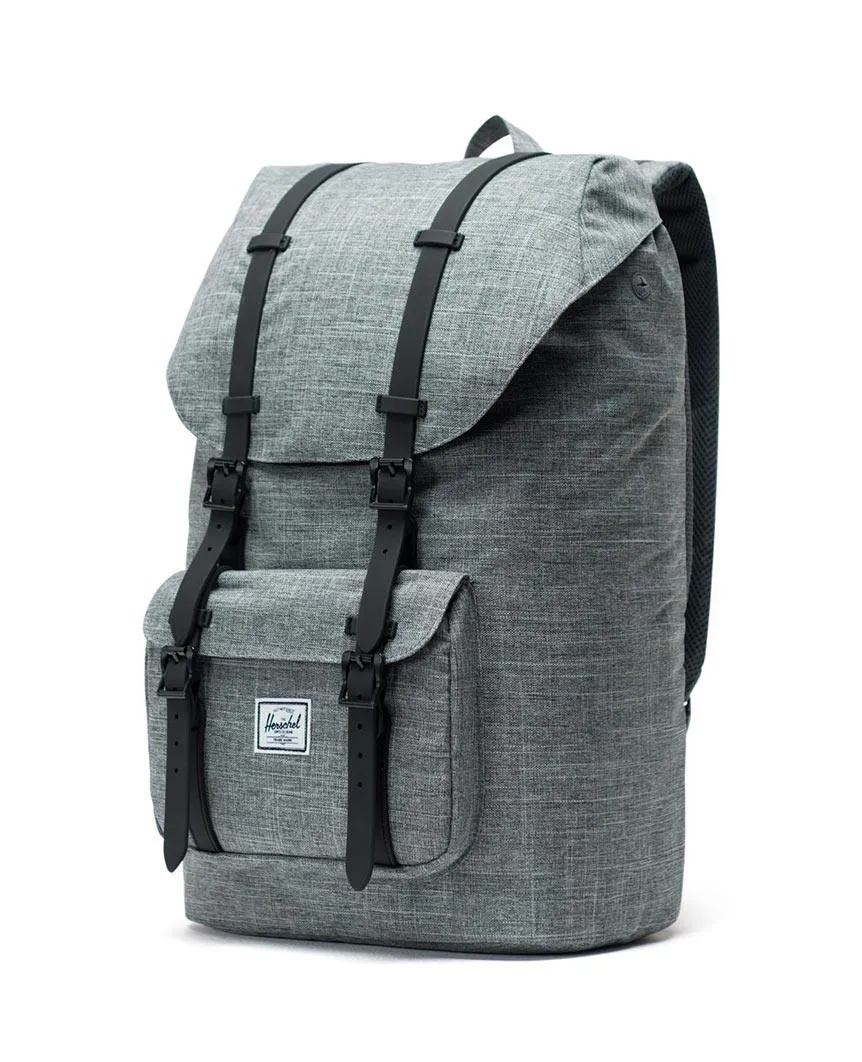 Little America Backpack Raven Crosshatch Black