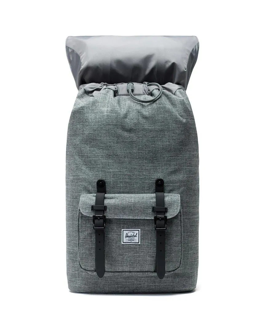 Little America Backpack Raven Crosshatch Black