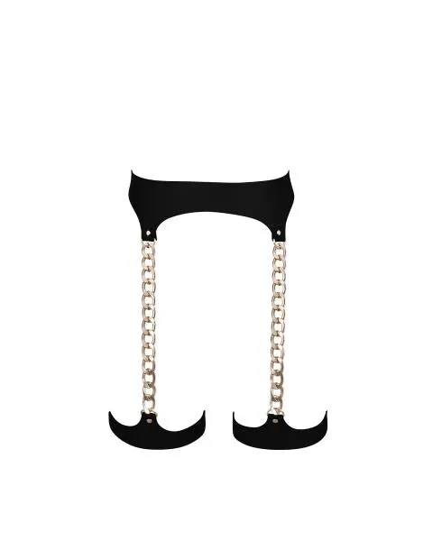 Lotus Thigh Harness - Black/Gold -