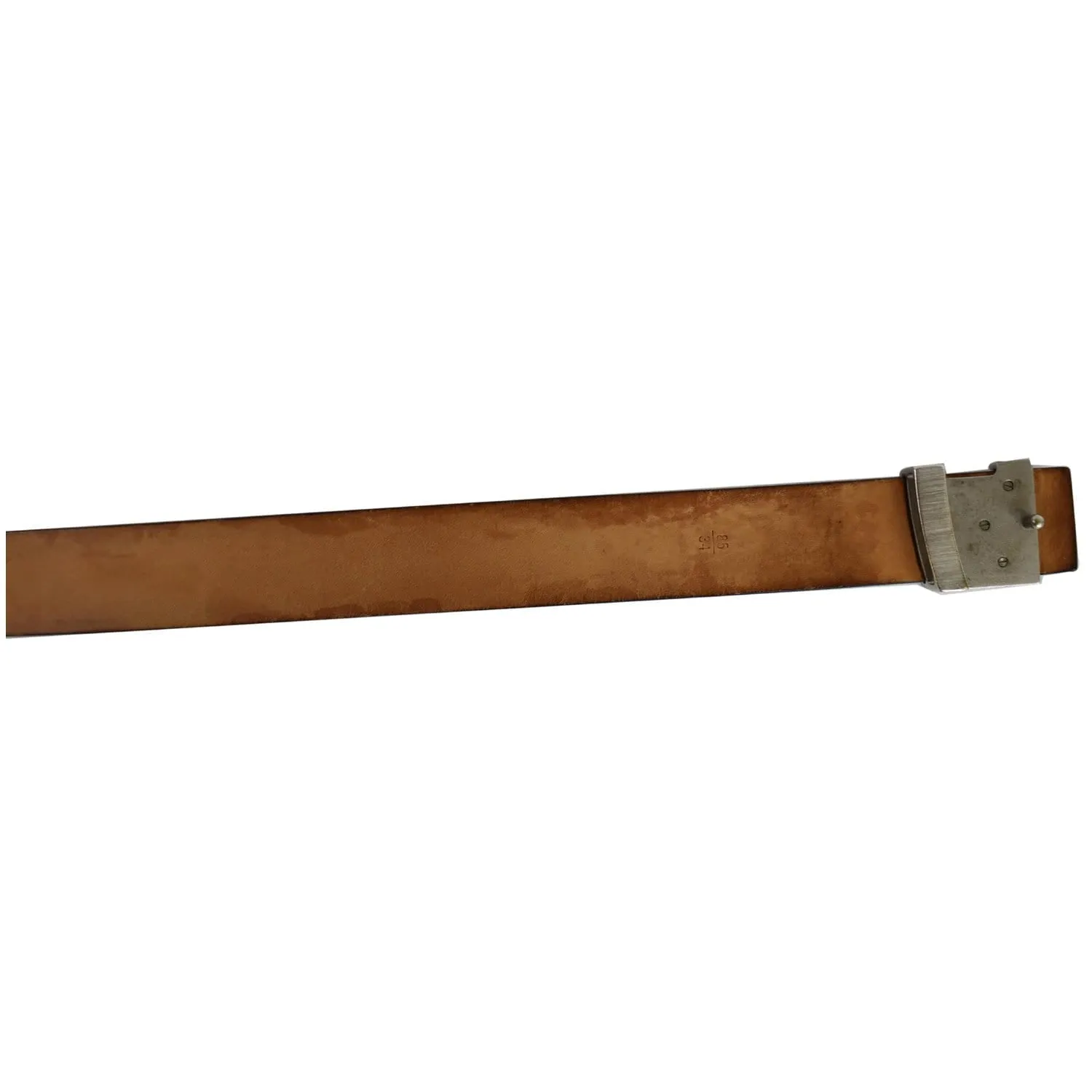 LOUIS VUITTON LV Initiales Leather Belt Black Size 85/34