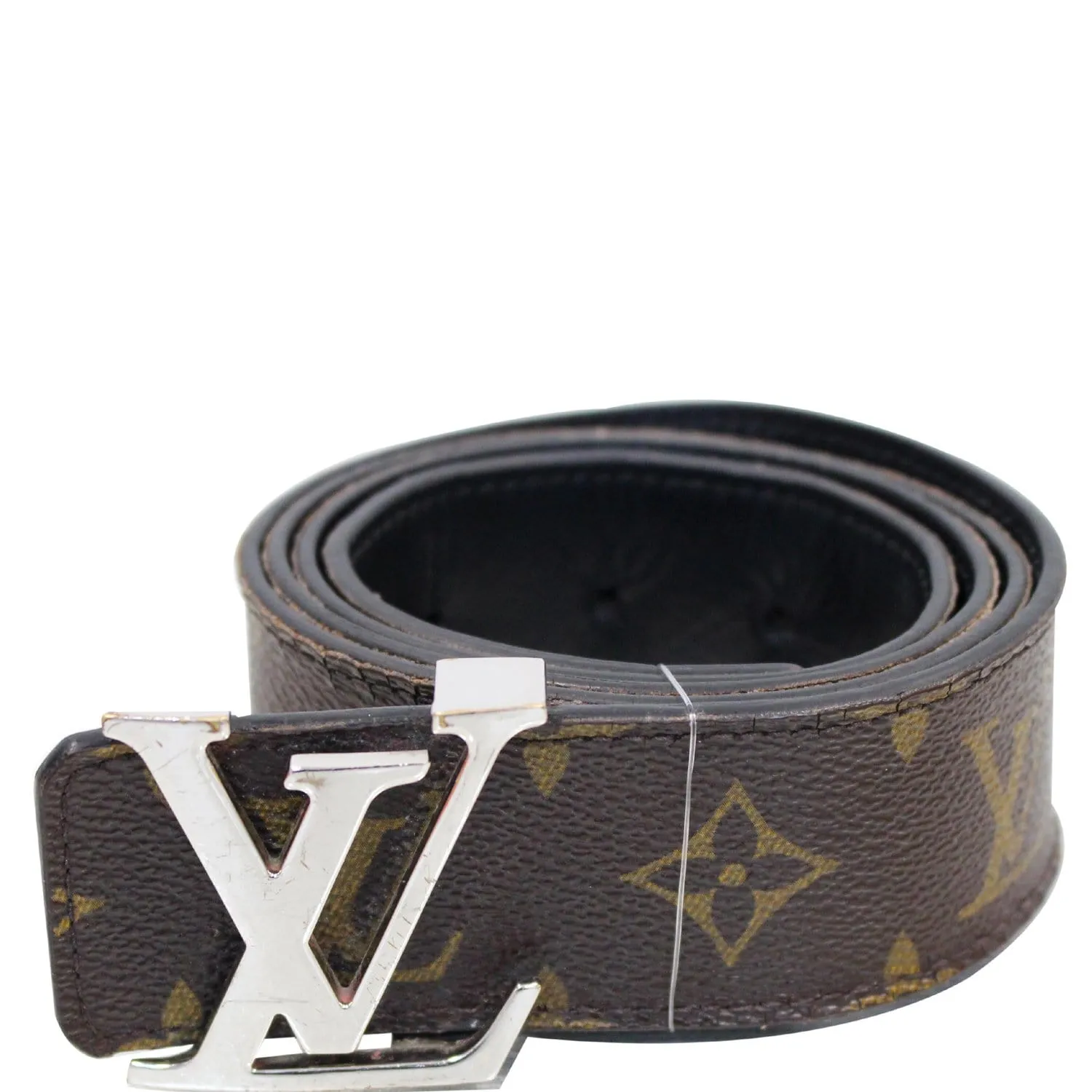 LOUIS VUITTON LV Initiales Monogram Canvas Belt Brown