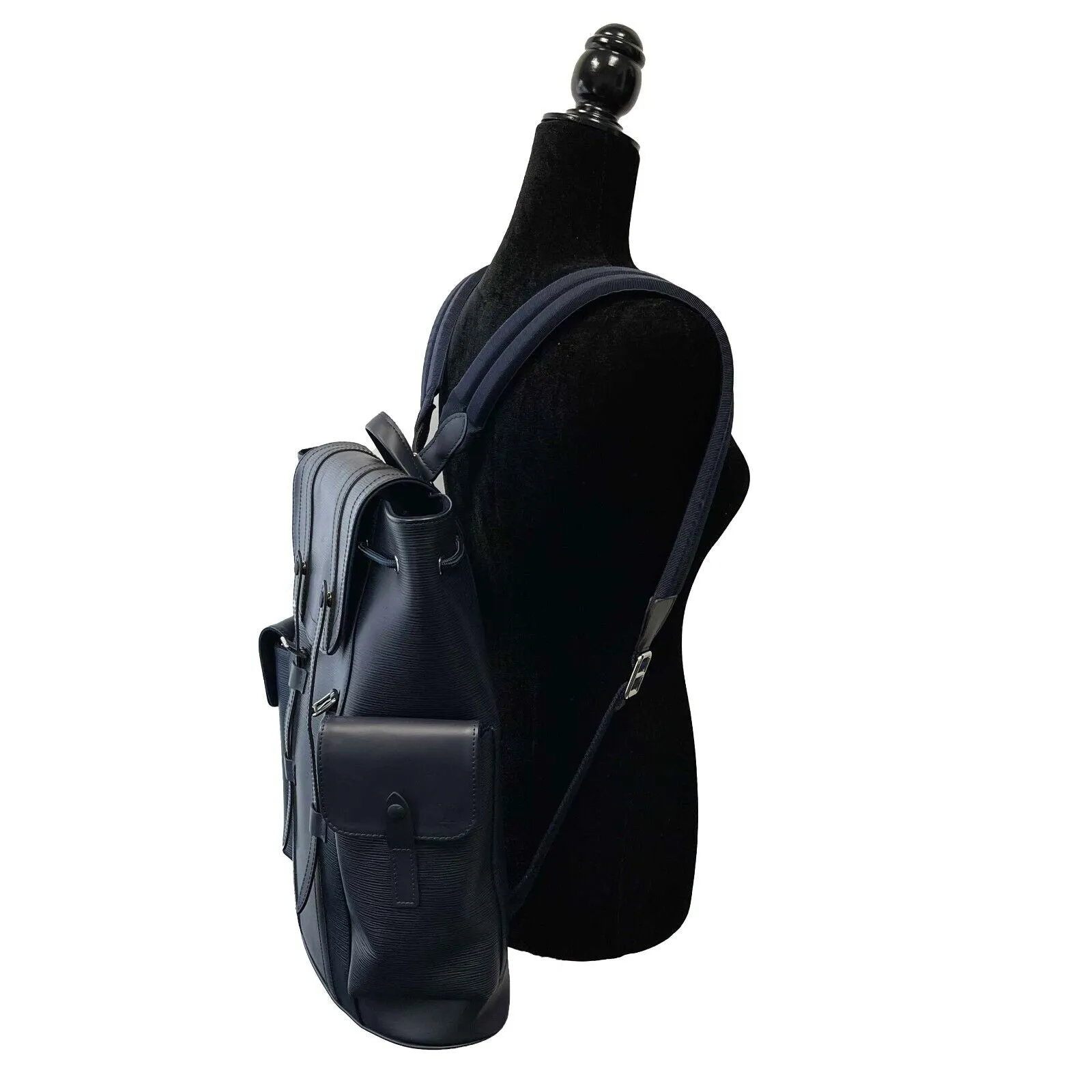 Louis Vuitton - LV - NEW Christopher MM Medium Navy Blue Backpack
