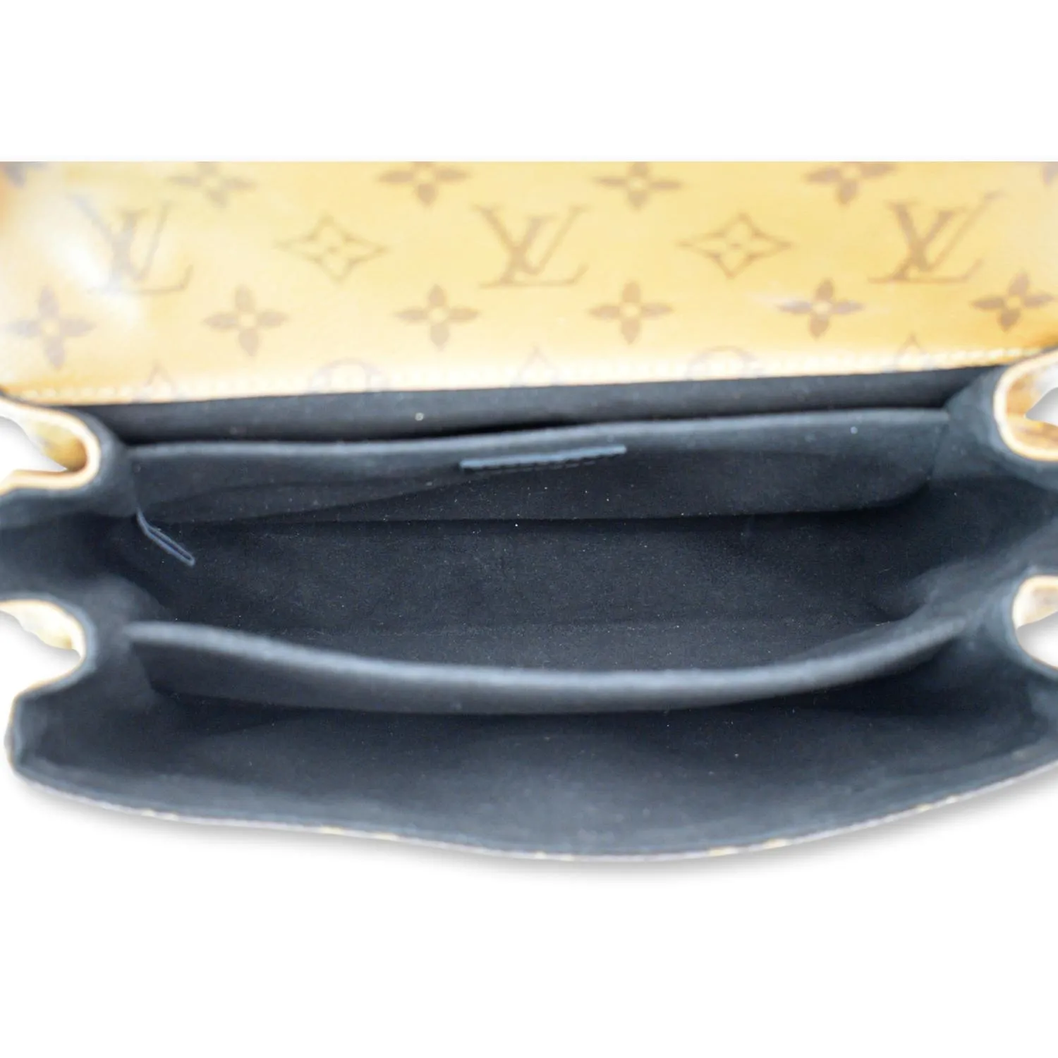 LOUIS VUITTON  Metis Pochette Reverse Monogram Canvas Crossbody Bag Brown