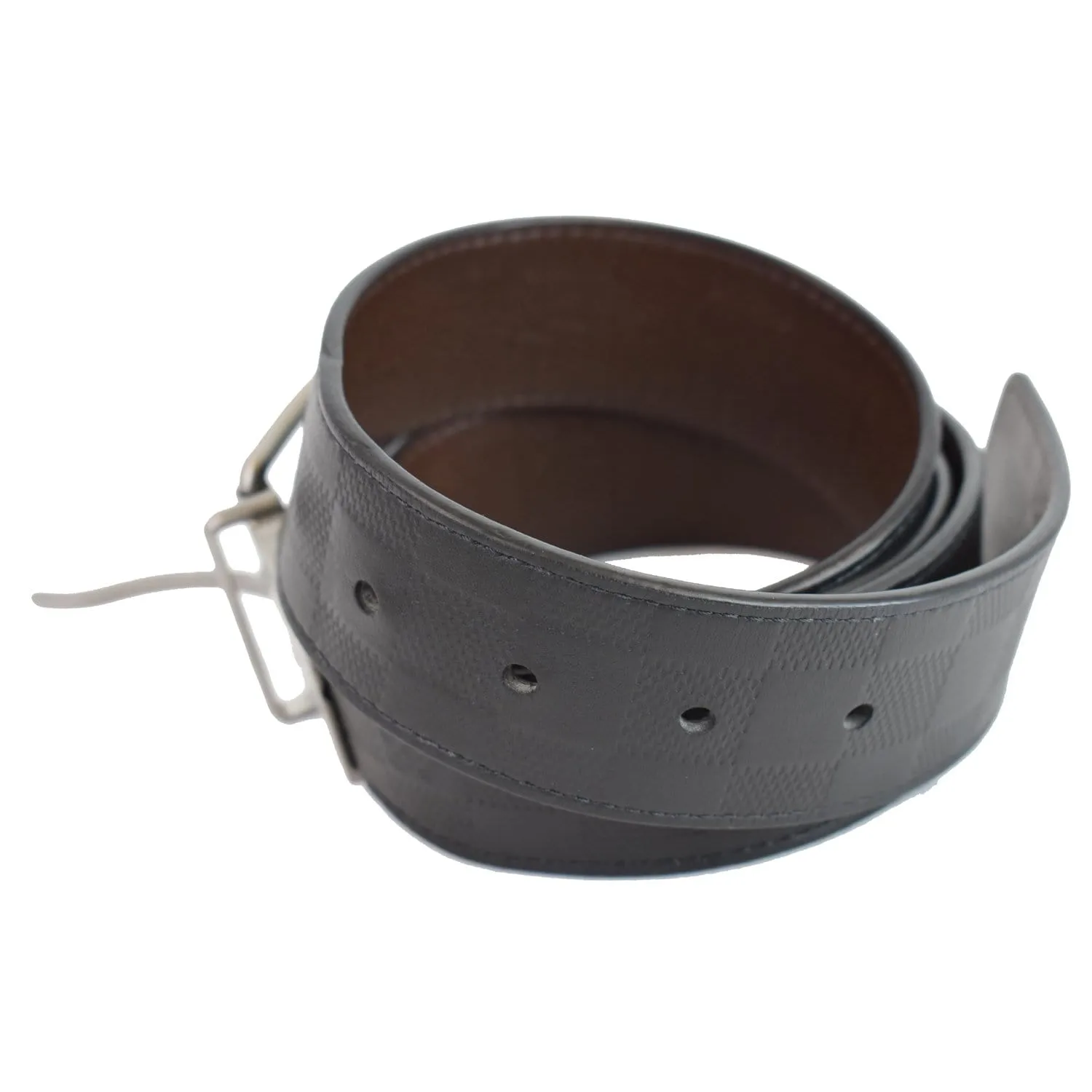 LOUIS VUITTON Reversible Boston Damier Infini Belt Black Size 40