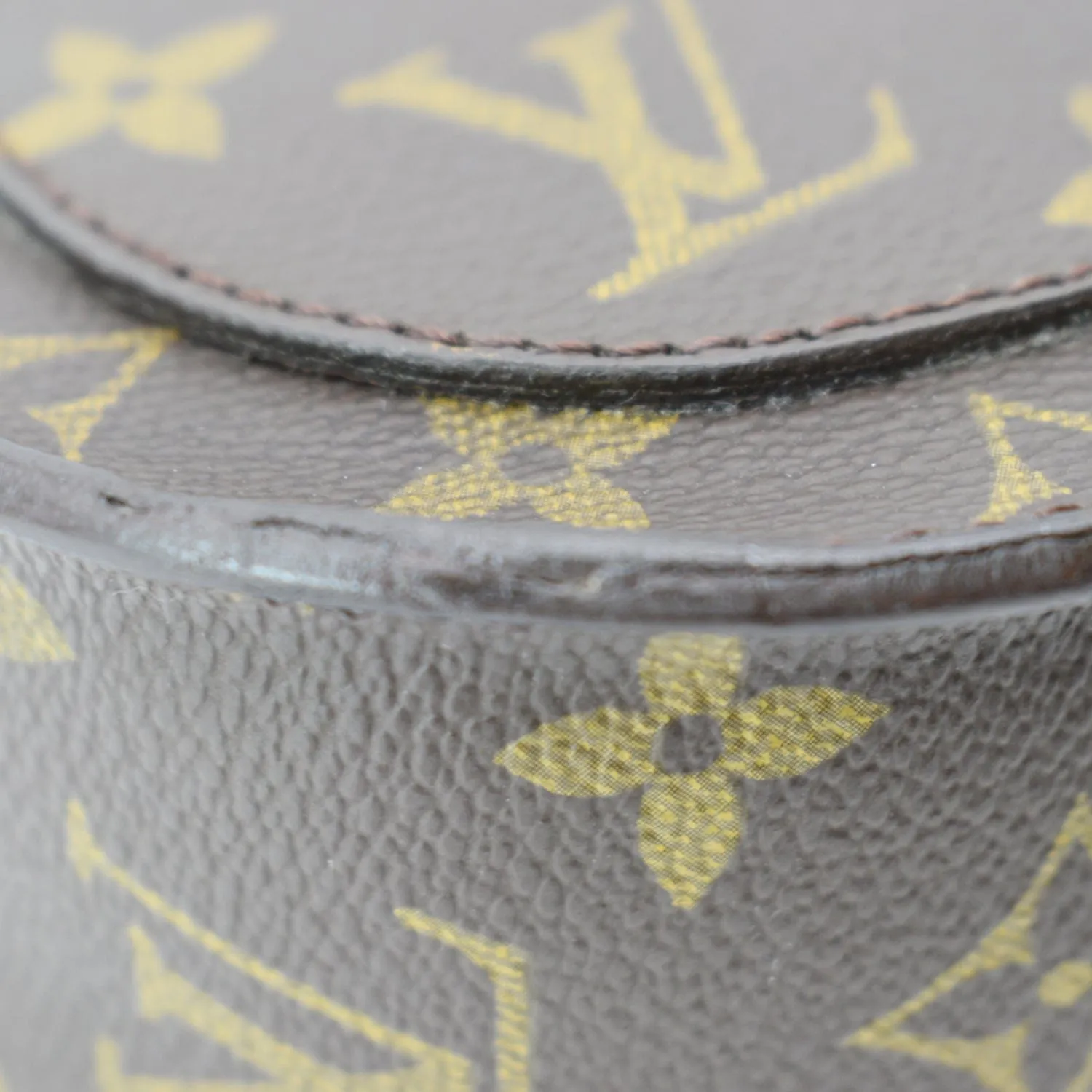 LOUIS VUITTON Saint Cloud GM Monogram Canvas Crossbody Bag Brown