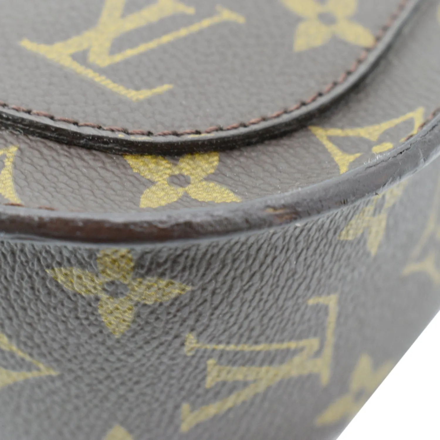 LOUIS VUITTON Saint Cloud GM Monogram Canvas Crossbody Bag Brown