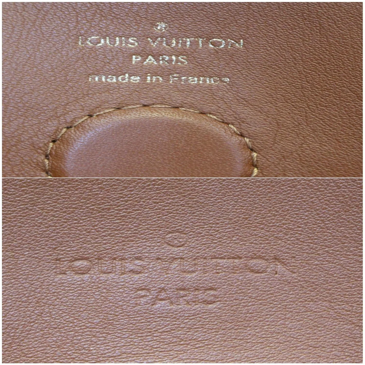LOUIS VUITTON Tuileries Besace Monogram Canvas Shoulder Bag Caramel