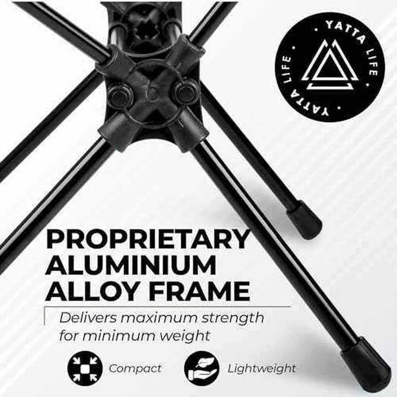 Low Back Ultralight Folding Camping Chair with Storage Pouch