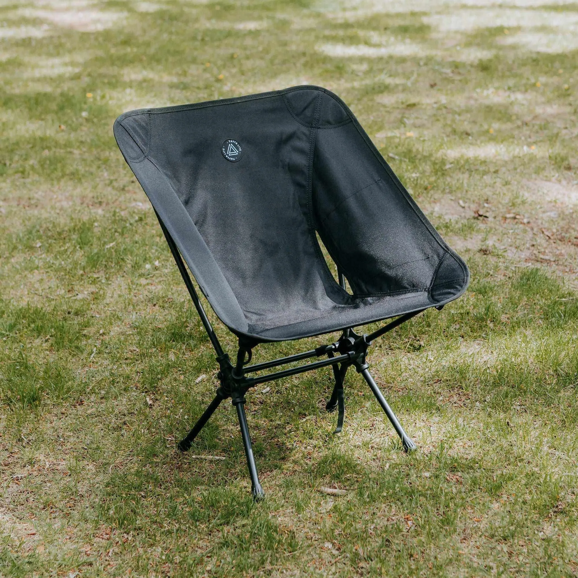 Low Back Ultralight Folding Camping Chair with Storage Pouch
