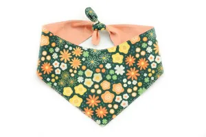Lucky Floral Tie-On Dog Bandana