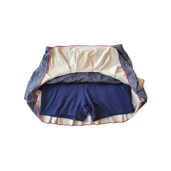 LUCKY IN LOVE Blue Denim Tennis Skirt Skort Gym Athletic Medium 8-10