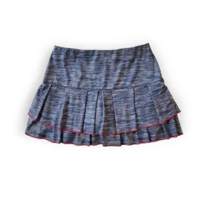 LUCKY IN LOVE Blue Denim Tennis Skirt Skort Gym Athletic Medium 8-10