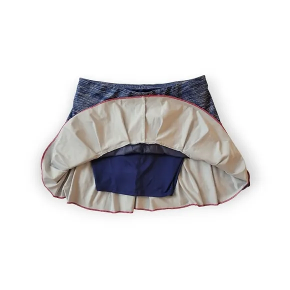 LUCKY IN LOVE Blue Denim Tennis Skirt Skort Gym Athletic Medium 8-10