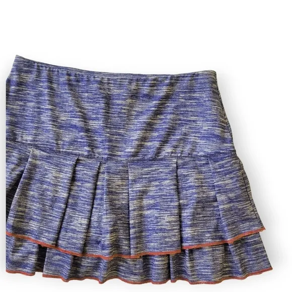 LUCKY IN LOVE Blue Denim Tennis Skirt Skort Gym Athletic Medium 8-10