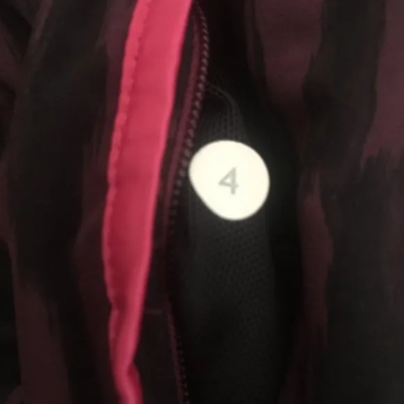 Lululemon Super Squad Short pink, purple &amp; black size 4 rare