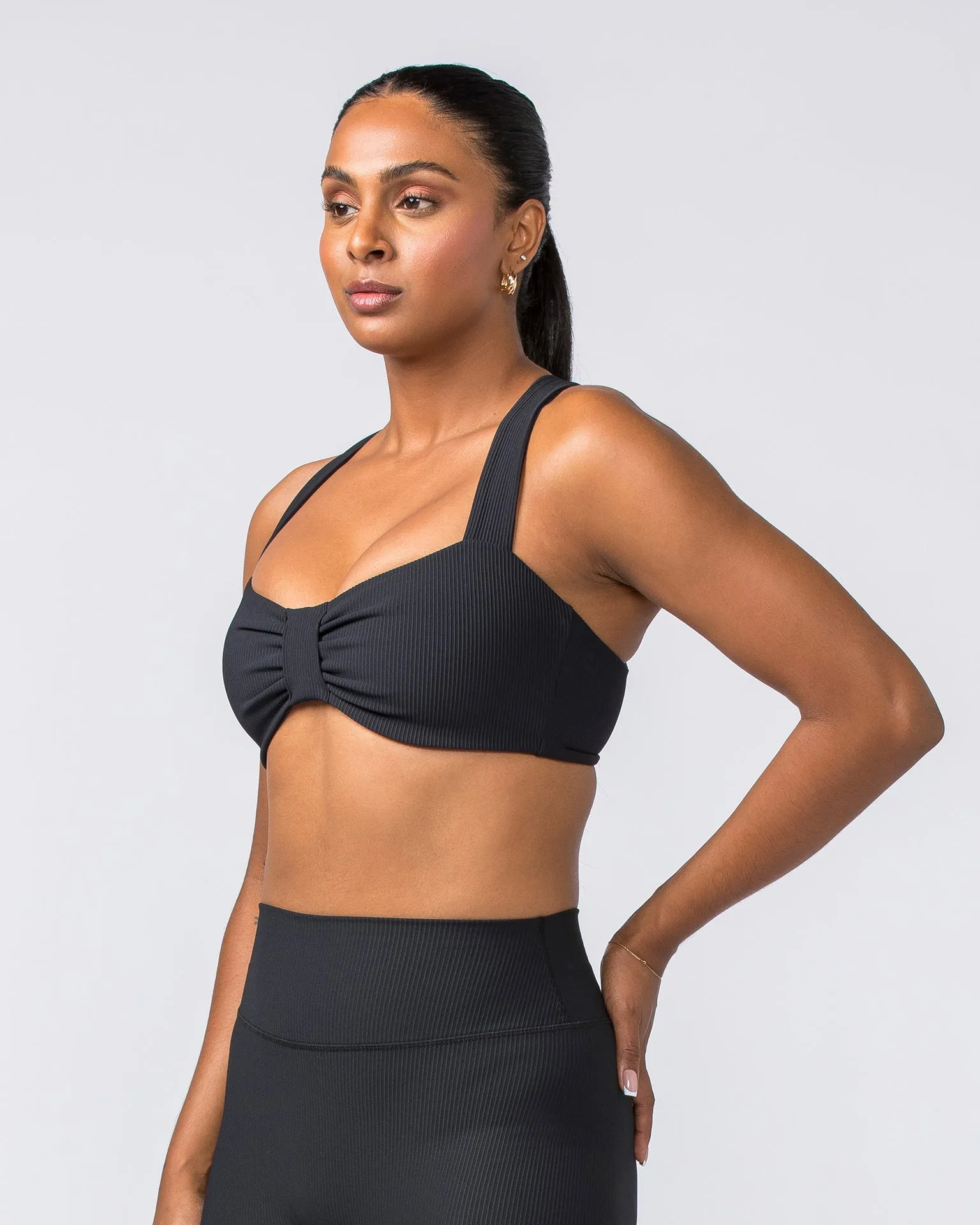Lush Rib Bralette - Black