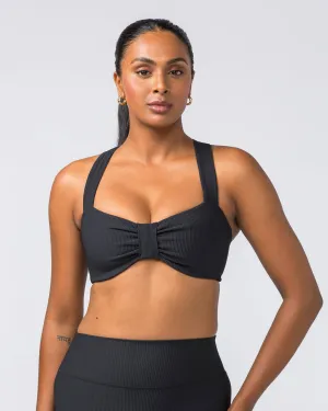 Lush Rib Bralette - Black