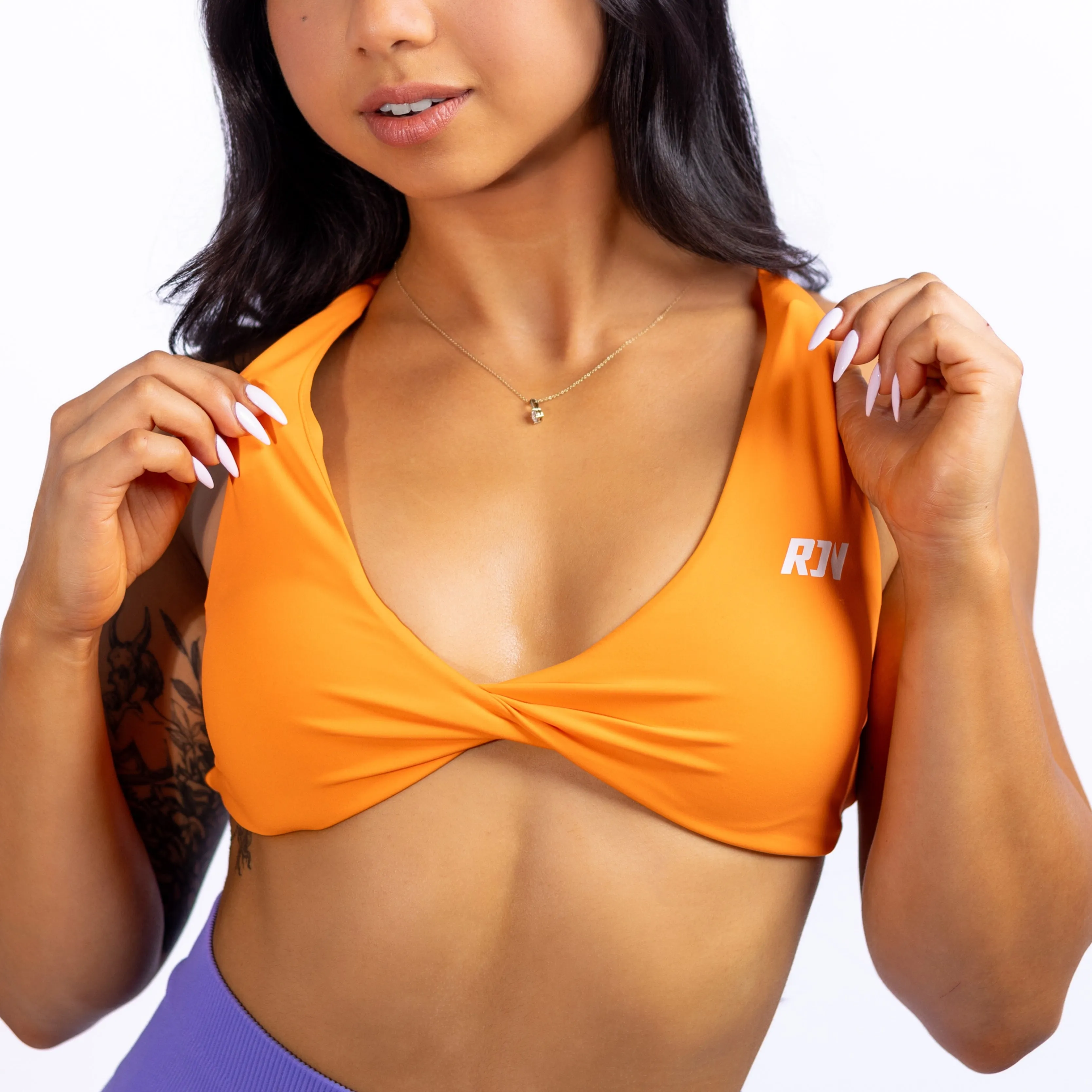 Luxe Crop - Tiger Orange