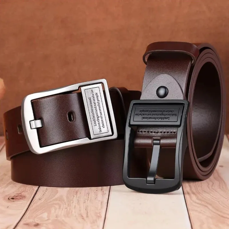 LuxeFit Men's Designer PU Leather Belt