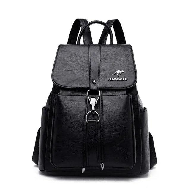 Luxury Soft Leather Women Backpack