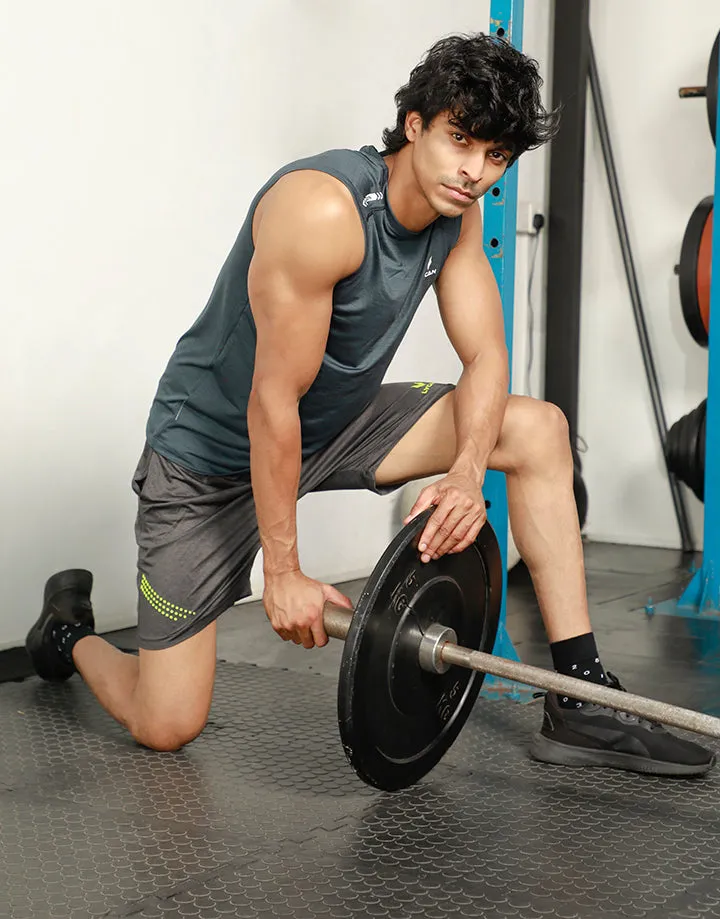 LYCAN Men's Dri-fit Arm cut Activewear