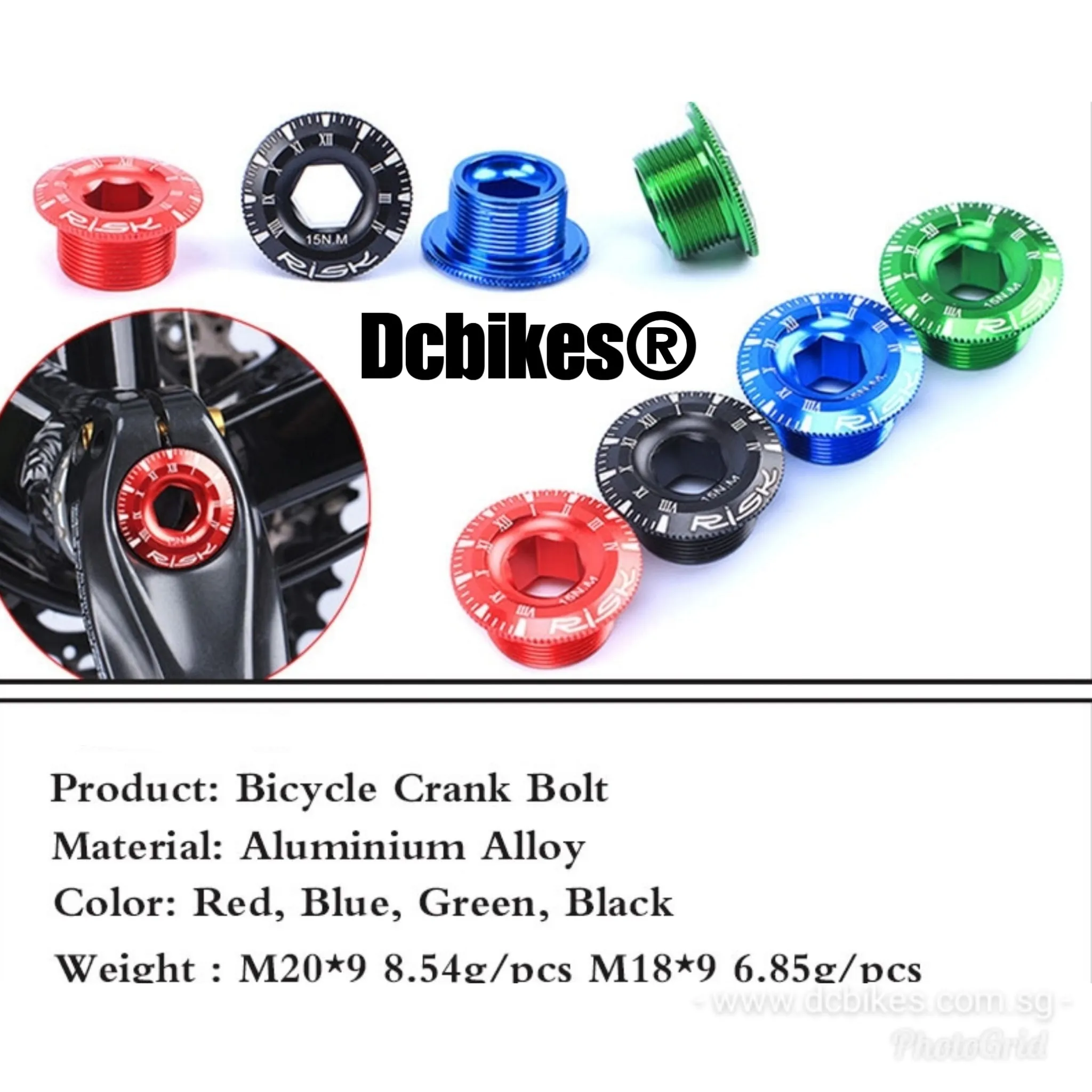 M15/M18/M19/M20 Crank Arm Bolt For Shimano Racework Etc