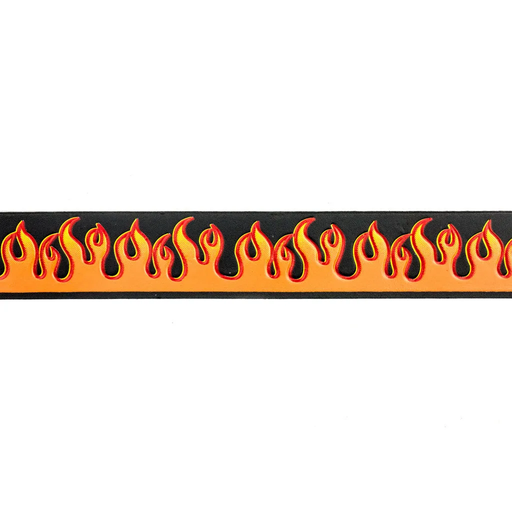 M281  1 1/2" Belt- Orange Flame