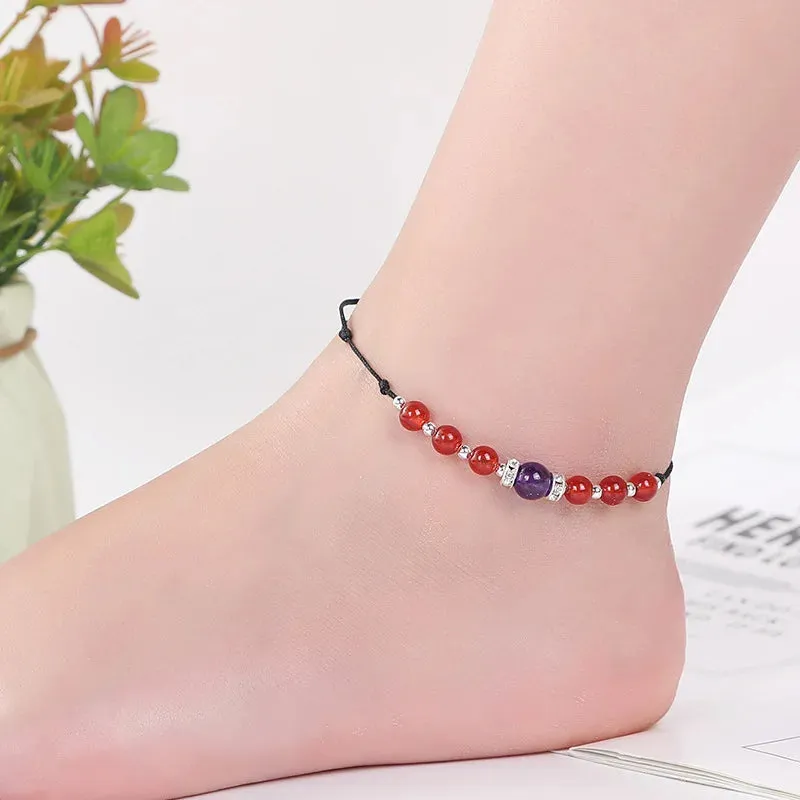 Magnet Anklets for Women Men Owl Animals Stone Magnetic Therapy Bracelets Anklet Pain Relief Slimming Health Jewelry