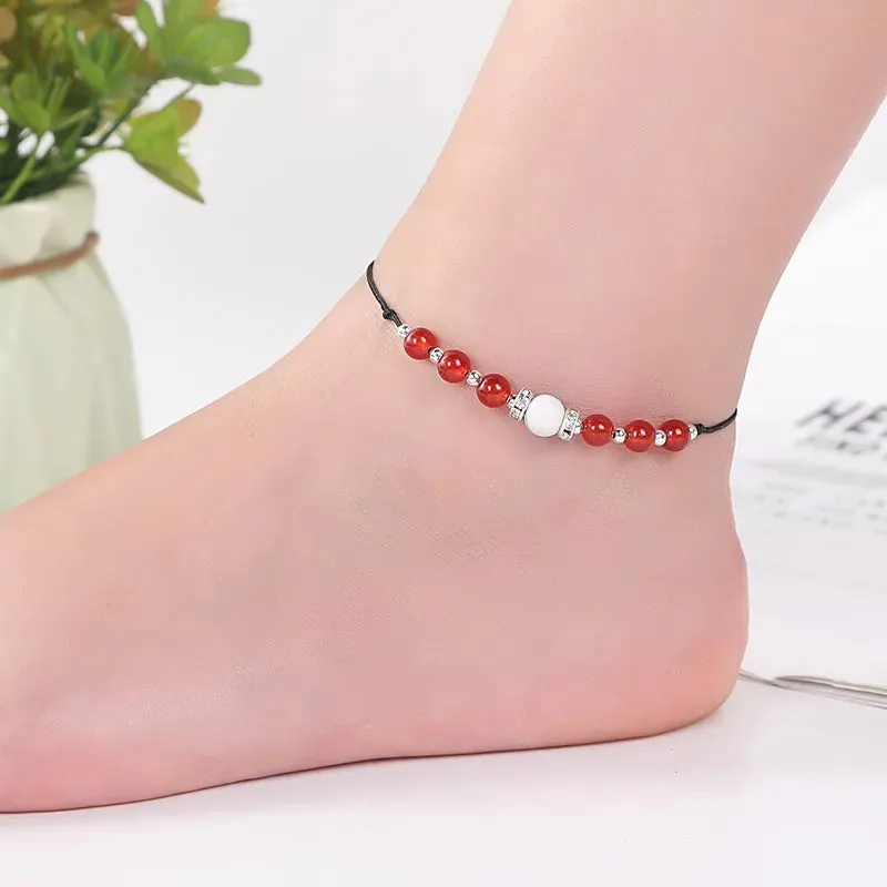 Magnet Anklets for Women Men Owl Animals Stone Magnetic Therapy Bracelets Anklet Pain Relief Slimming Health Jewelry