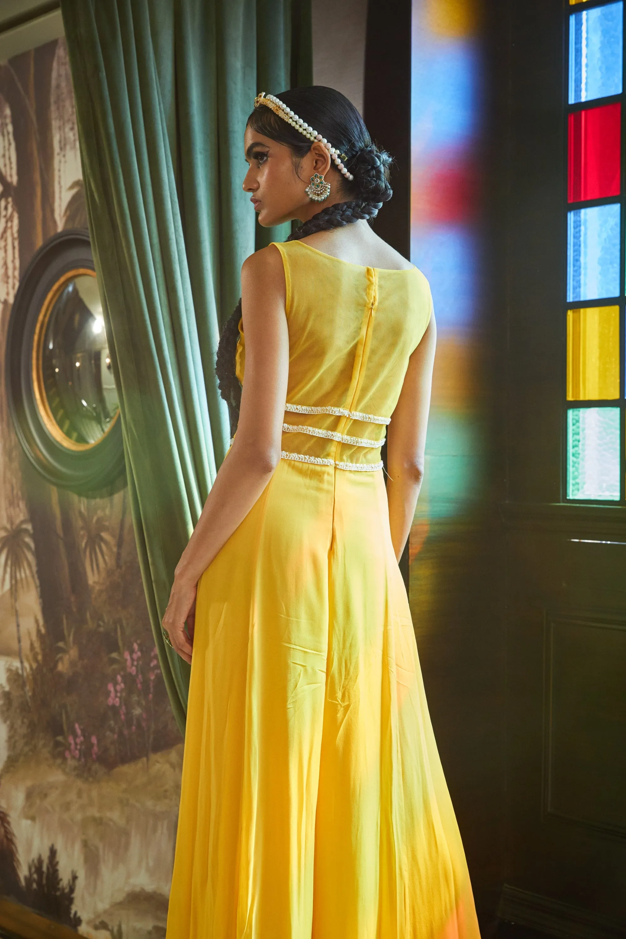 Mango Jumpsuit With Floral Embroidery