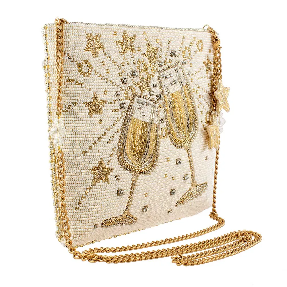 Mary Frances Toast of the Town Pink Toast of the Town Crossbody Handbag New
