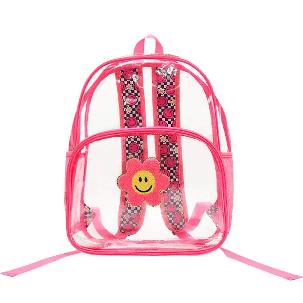 Mavi Bandz Varsity Clear Backpack- Pink