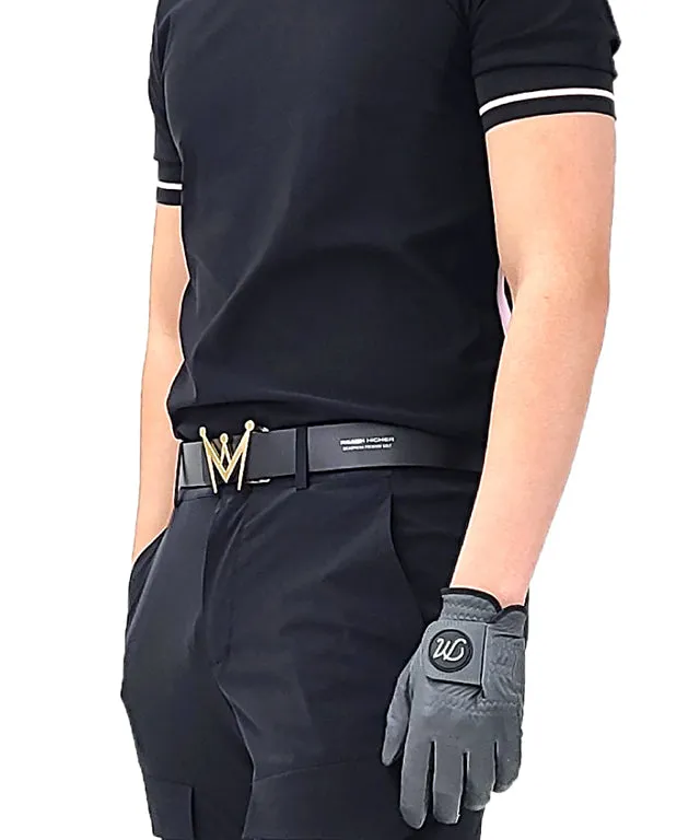 MEASPHERA CROWN REVERSIBLE BELT - SILVER