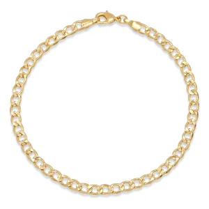 MEDIUM CUBAN LINK ANKLET, GOLD