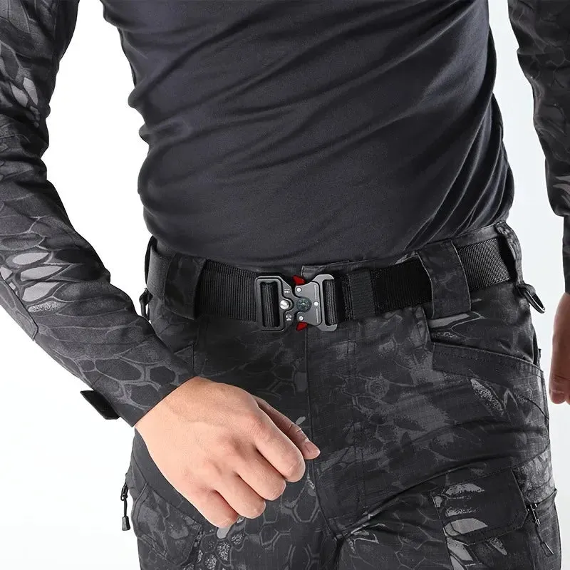 Men Belt Army Outdoor Hunting Tactical Multi Function Combat
