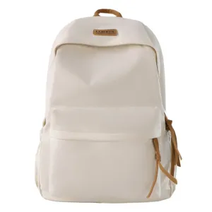Men Women Harajuku School Backpack Female Male Cool Waterproof Travel Bag Girl Boy Solid Color Backpack Ladies Student Bags Cute