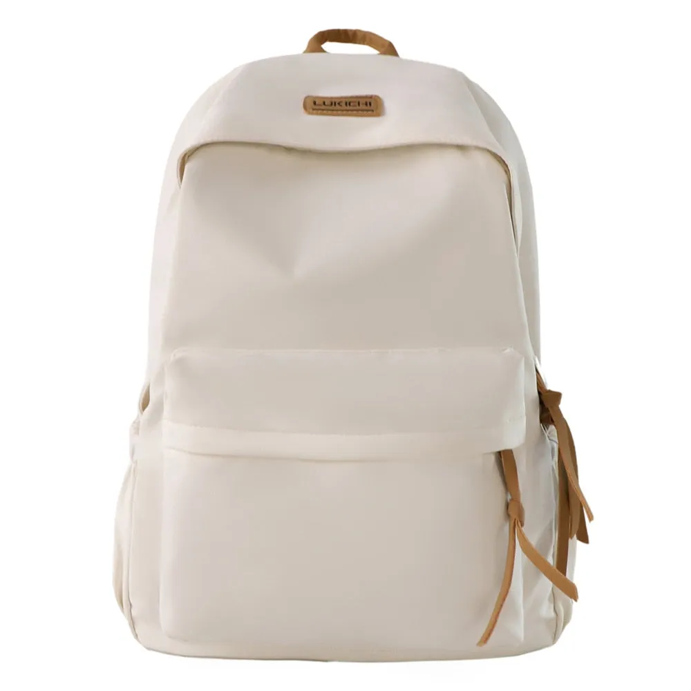 Men Women Harajuku School Backpack Female Male Cool Waterproof Travel Bag Girl Boy Solid Color Backpack Ladies Student Bags Cute