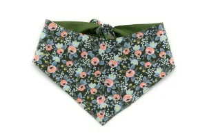 Menagerie Rosa Tie-On Dog Bandana - Hunter