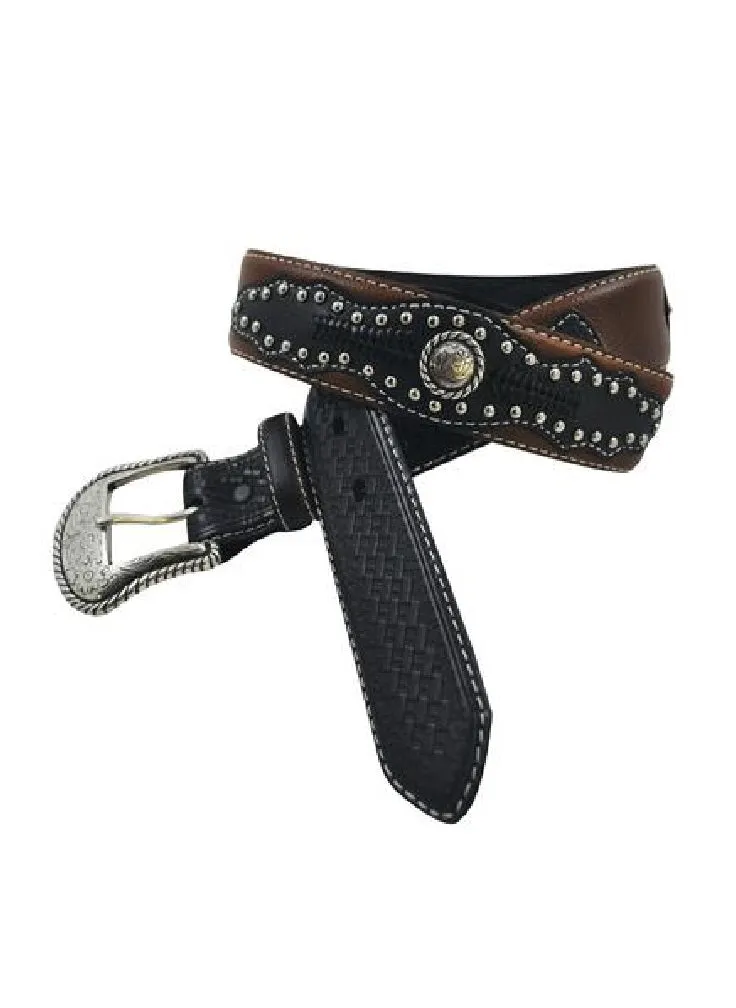 Men's Brown Belt with Dark Brown Accent