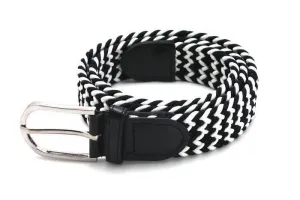 Men's Elastic Weave Belt In Multi Color Options