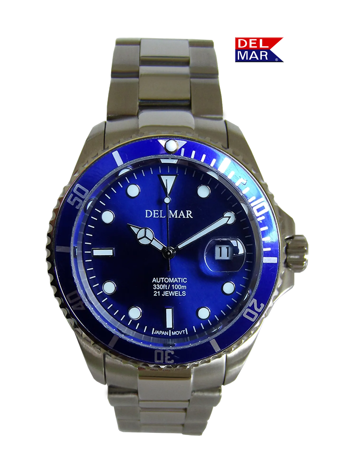 Men's Premier Automatic Watch – Blue Dial & Stainless Steel Bracelet #50391